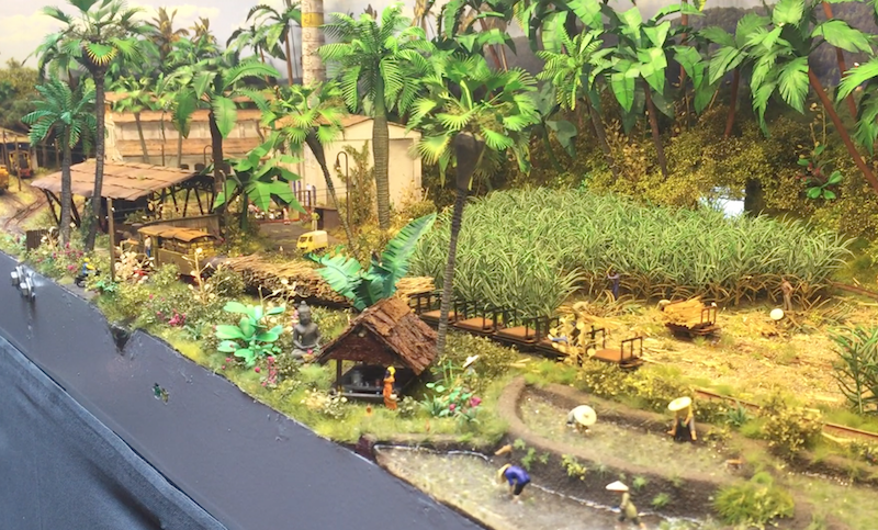 A model railway at the 2015 'ontraxs' exhibition in Utrecht