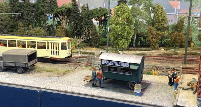 A model railway at the 2015 'ontraxs' exhibition in Utrecht